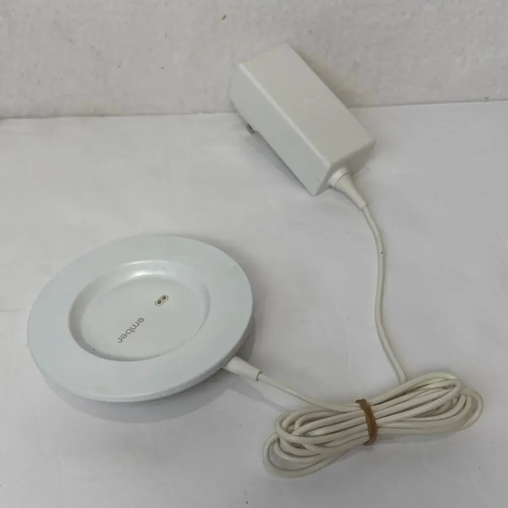 Ember Smart Mug Corlee Cup Charger Charging Coaster Base + Power Adapter White